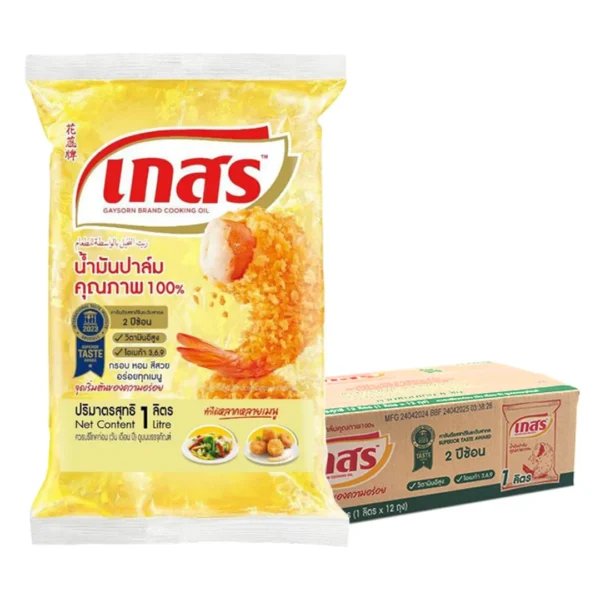 เกสร น้ํามันปาล์ม ถุงเติม 1 ล. X 12