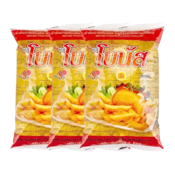 cooking-oil-012 โบนัส น้ํามันปาล์ม ชนิดถุงเติม 1 ล. x 3
