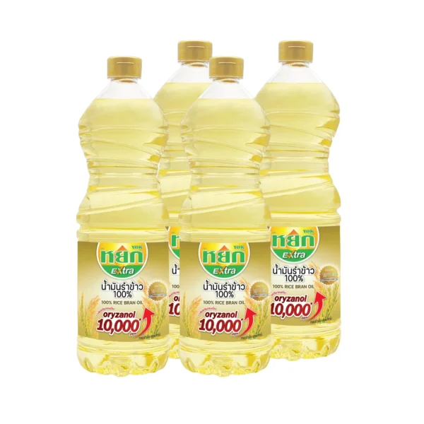 หยก เอ็กซ์ตร้า น้ํามันรําข้าว 100% ชนิดขวด 1 ลิตร x 4 ขวด