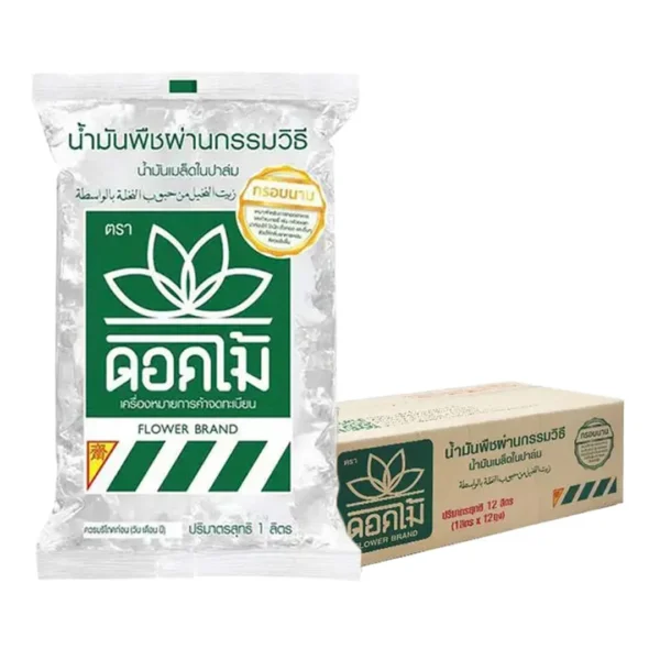 ดอกไม้ น้ํามันเมล็ดในปาล์ม 1 ล. x 12