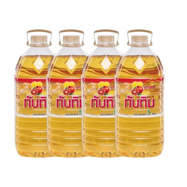 cooking-oil-086 ทับทิมน้ํามันปาล์มแกลลอน5ลิตร x4