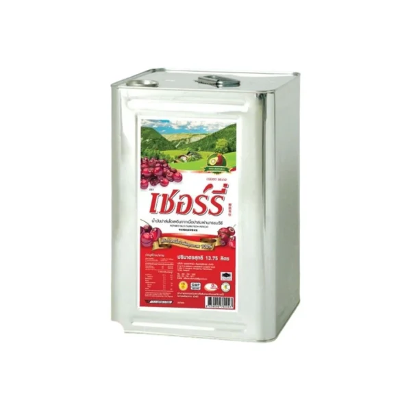 cooking-oil-087 **สําหรับ SMEs** น้ํามันพืชปี๊บ ตราเชอร์รี่ 13.75 ลิตร ทอดทน ไม่อมน้ํามัน ไม่มีกลิ่นหืน (น้ํามันปาล์ม/คุณภาพ/ฮาลาล/อย.)