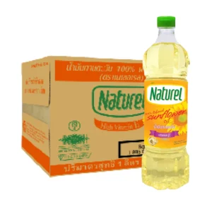 cooking-oil-118 เนเชอเรล น้ํามันทานตะวัน ชนิดขวด 1 ลิตร x 12 ขวด