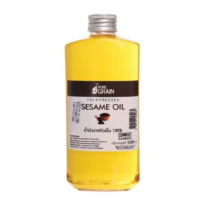 cooking-oil-121 เพียวเกรน น้ํามันงาสกัดเย็น100% ขนาด 500 ML 1 ขวด