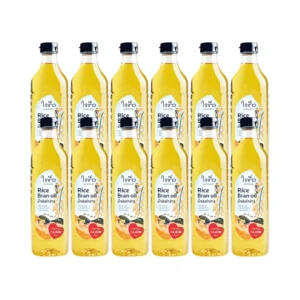 cooking-oil-146 ใจข้าว น้ํามันรําข้าว 1L x12 ขวด Jaikao Rice Bran Oil
