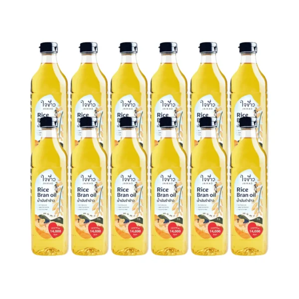 cooking-oil-146 ใจข้าว น้ํามันรําข้าว 1L x12 ขวด Jaikao Rice Bran Oil