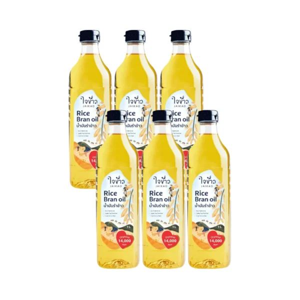 cooking-oil-147 ใจข้าว น้ํามันรําข้าว 1L x6 ขวด Jaikao Rice Bran Oil
