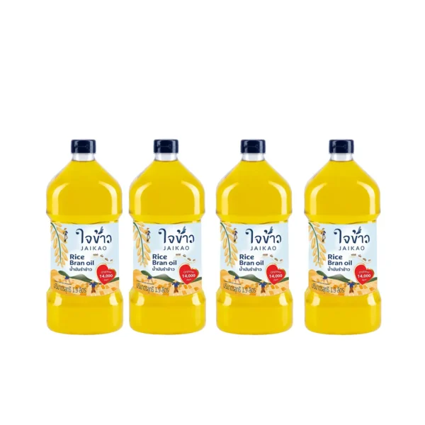 ใจข้าว น้ํามันรําข้าว 1.9L x4 ขวด Jaikao Rice Bran Oil