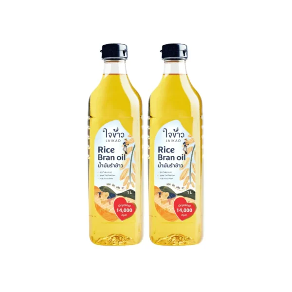 cooking-oil-152 ใจข้าว น้ํามันรําข้าว 1L x2 ขวด Jaikao Rice Bran Oil