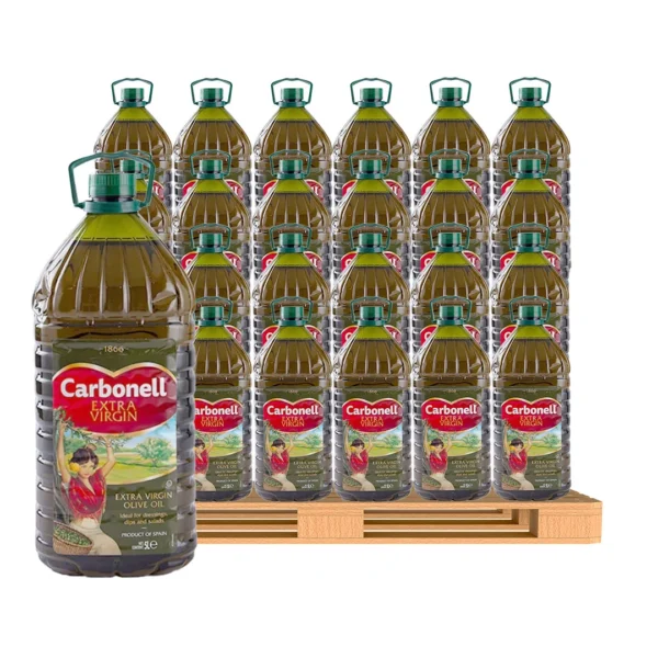 cooking-oil-154 คาร์โบเนล น้ํามันมะกอก เอ็กซ์ตร้า เวอร์จิ้น 5 ล. x 51 แกลลอน (1 พาเลท)