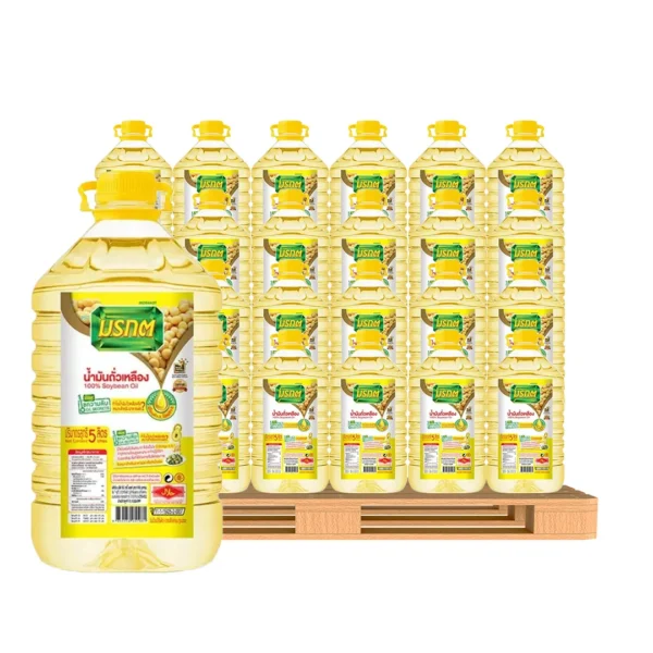cooking-oil-157 มรกต น้ํามันถั่วเหลือง 5 ล. x 144 แกลลอน (1 พาเลท)