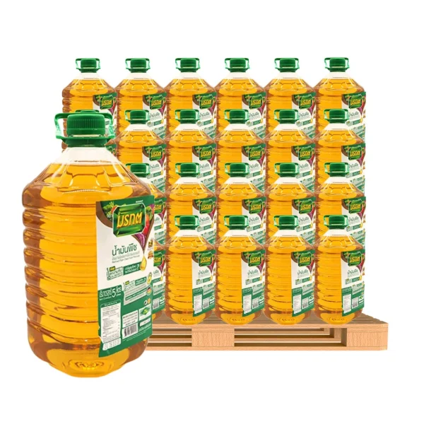 มรกต น้ํามันปาล์ม แกลลอน 5 ล. x 144 แกลลอน (1 พาเลท)