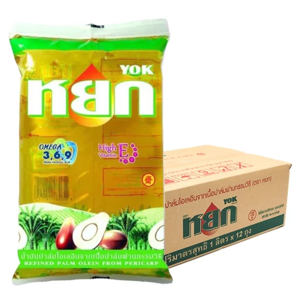cooking-oil-182 หยก น้ํามันปาล์ม ถุงเติม 1 ล. x 12