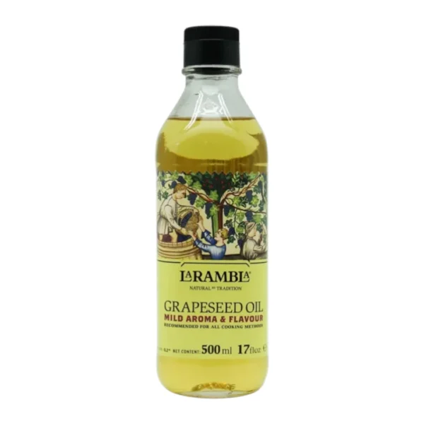 cooking-oil-208 LA RAMBLA Grape Seed Oil 500 ml น้ํามันจากเมล็ดองุ่น นําเข้าจากประเทศสเปน