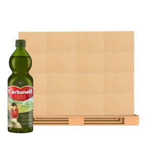 cooking-oil-220 คาร์โบเนล น้ํามันมะกอก เอ็กซ์ตร้า เวอร์จิ้น 1 ล. 15 ขวด x 17 แพ็ค (1 พาเลท)