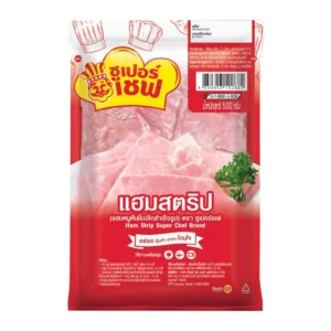 deli-ready-eat-0056 ซูเปอร์เชฟ แฮมสตริป 500 ก.
