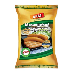 deli-ready-eat-0089 เอเอฟเอ็ม แฟรงค์ไก่ทองคําหนังกรอบ 500 ก.
