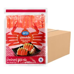 deli-ready-eat-0161 เอโร่ ปูอัดแช่แข็ง 1 ลัง (1 กก. x 10)