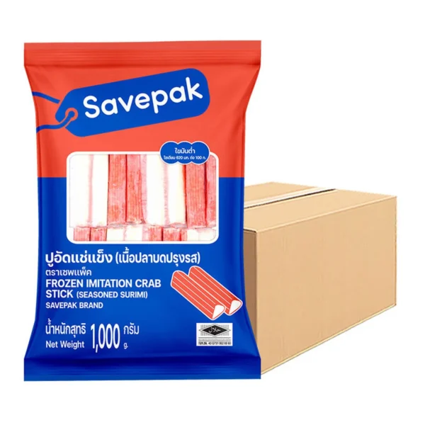 เซพแพ็ค ปูอัดแช่แข็ง 1 ลัง (1 กก. x 10)