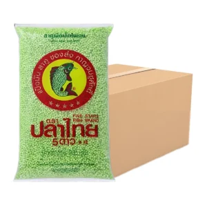 dessert-ingredients-030 ปลาไทย5ดาว สาคูเม็ดเล็กใบเตย 500 กรัม (จุ40ถุง)