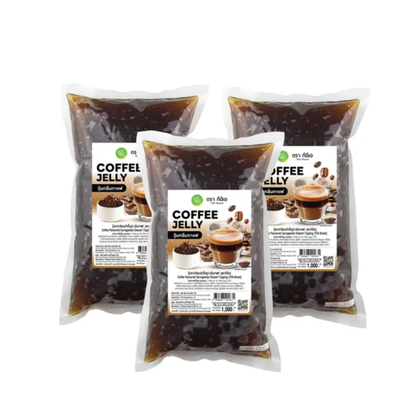 ท็อปปิ้ง วุ้นกาแฟ Coffee Jelly 1,000 กรัม x 3 ถุง