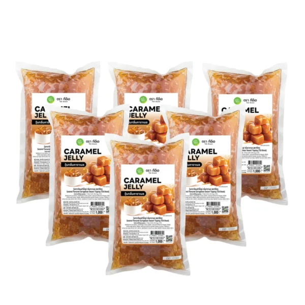 ทีอีเอ วุ้นคาราเมล Caramel Jelly บรรจุ (1,000 กรัม) x 6 ถุง