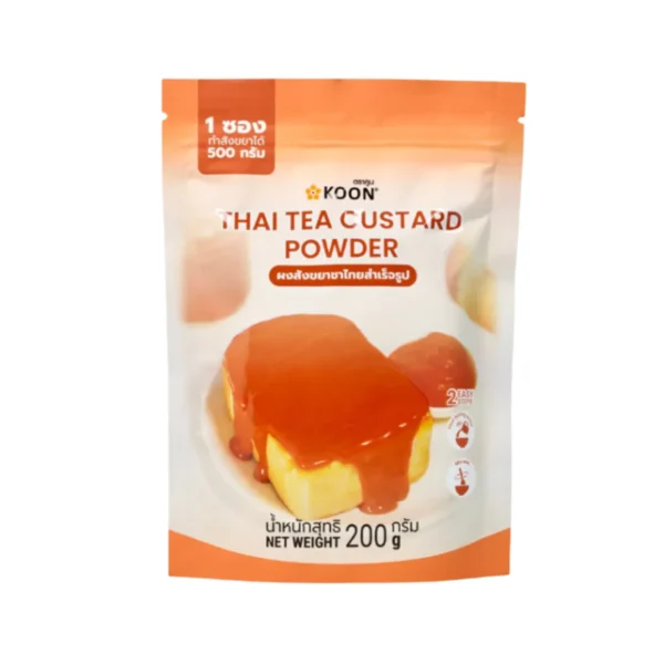 ผงสังขยาชาไทยสําเร็จรูป ตรา KOON (คูน) ขนาด 200 กรัม  Thaitea