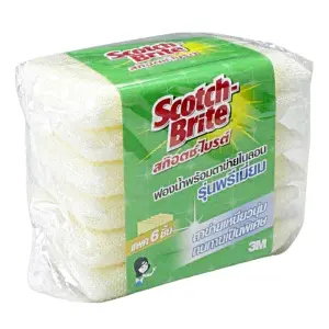 สก๊อตช์-ไบรต์ ฟองน้ําหุ้มตาข่าย แบบพรีเมียม 6 ชิ้น