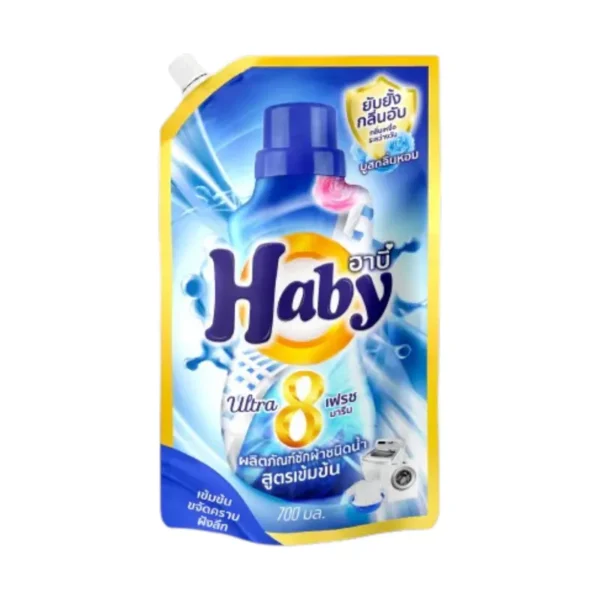 HABY ผลิตภัณฑ์ซักผ้า ULTRAWASH ขนาด 700 มล. กลิ่น Fresh Marine (แบบถุงเติม)