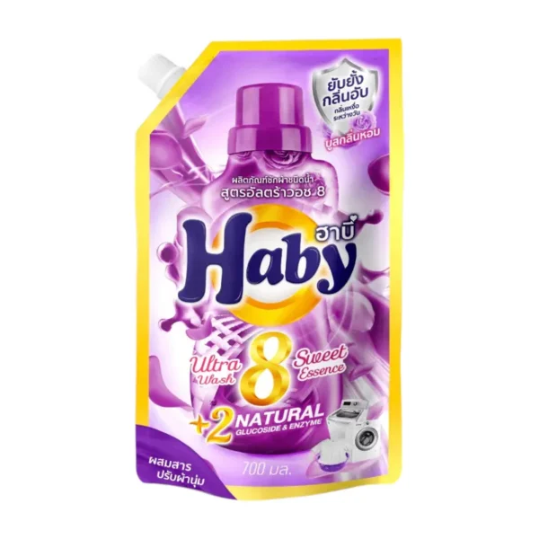 HABY ผลิตภัณฑ์ซักผ้า ULTRAWASH ขนาด 700 มล. กลิ่น Sweet Essence (แบบถุงเติม)