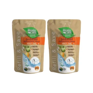 RCSS Readycare น้ํายาล้างจาน ขนาด 900มล.x 2 ถุง กลิ่นผลไม้ ช่วยขจัดคราบฝังแน่น ไม่มีสารเคมีอันตราย (แพ็คคู่นกแก้ว)