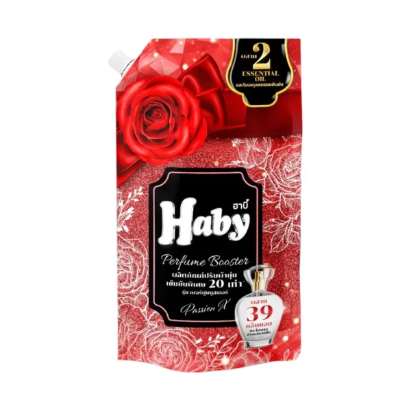 Haby Perfume Booster ผลิตภัณฑ์น้ํายาปรับผ้านุ่ม สูตรเข้มข้น กลิ่น PassionX 540 ml,1
