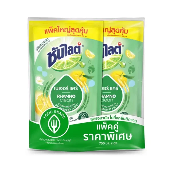 ซันไลต์ น้ํายาล้างจาน พลัส เนเจอร์ แคร์ 700 มล. x 2