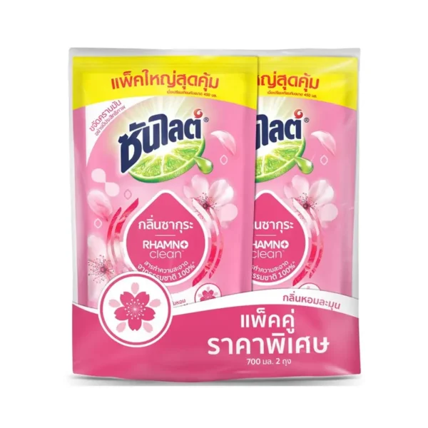ซันไลต์ น้ํายาล้างจาน พลัส ซากุระ 700 มล. X2
