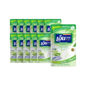 น้ํายาล้างจานเอ็มวอช (M-WASH) สูตรใหม่ เนเจอร์ เพียว (กลิ่นแตงกวา) ขนาด 440 CC. ( 12 ถุง )