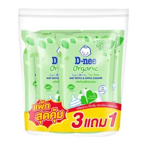 ดีนี่ น้ํายาล้างขวดนม สูตรออแกนิคอโลเวร่า 550 มล. x 3+1