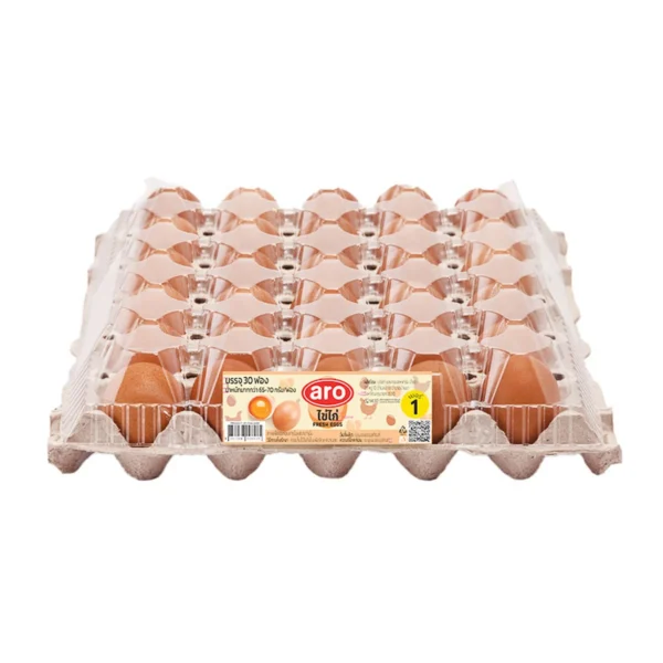 eggs-0004 เอโร่ ไข่ไก่ เบอร์ 1 มีฝา 30 ฟอง