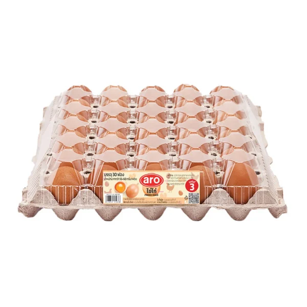 เอโร่ ไข่ไก่ เบอร์ 3 มีฝา 30 ฟอง