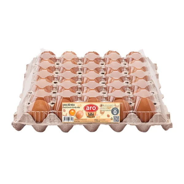 eggs-0009 เอโร่ ไข่ไก่ เบอร์ 0 มีฝา 30 ฟอง