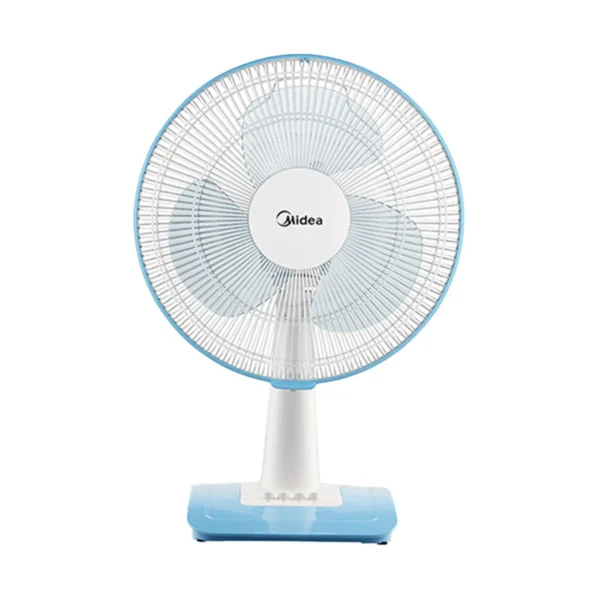 fan-0006 ไมเดีย พัดลมตั้งโต๊ะ 12 นิ้ว รุ่น MFT123M0CMB สีขาวฟ้า