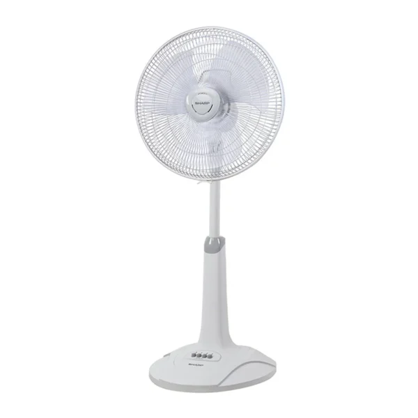 fan-0034 ชาร์ป พัดลมสไลด์ รุ่น PJ-SL163 สีเทาอ่อน