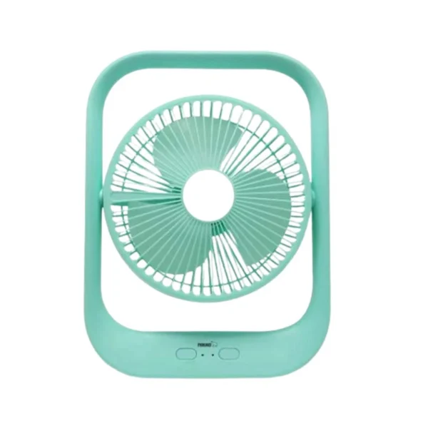 fan-0123 NIKKO พัดลมชาร์จไฟอเนกประสงค์ พร้อมโคมไฟ (NKMF-L2837)เขียวNK-MFL2837G