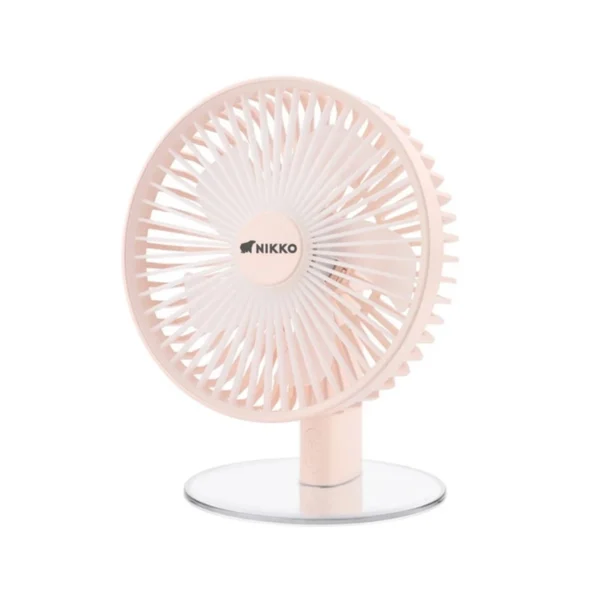นิกโก้ พัดลมตั้งโต๊ะพร้อมโคมไฟ ขนาด 6 นิ้ว (NIKKO DESKTOP FAN WITH LAMP) ชมพูNK-MFLJQ134P-MF