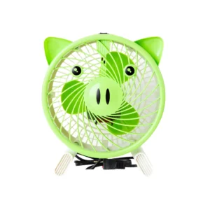 fan-0149 Accord Prevail พัดลมตั้งโต๊ะขนาด 7 รุ่น AC-07 หมู-สีเขียว