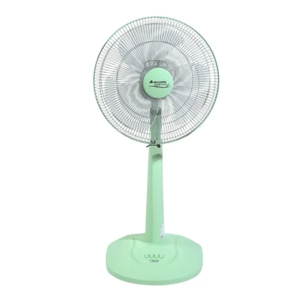 fan-0165 ACCORD PREVAIL พัดลมตั้งโต๊ะ AC-1664 ขนาด 16 นิ้ว ใบพัดใส แข็งแรง ปรับระดับลม 3 ระดับ ทํางานเงียบ ประหยัดพลังงาน สีเขียว(green)