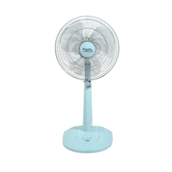 fan-0179 ACCORD PREVAIL พัดลมตั้งโต๊ะ AC-1664 ขนาด 16 นิ้ว ใบพัดใส แข็งแรง ปรับระดับลม 3 ระดับ ทํางานเงียบ ประหยัดพลังงาน สีฟ้า(blue)