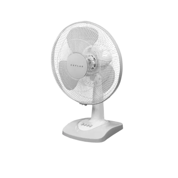 fan-0228 CEFLAR พัดลมตั้งโต๊ะ 16 FB-1602 ลมแรง เงียบ ปรับระดับได้ ประหยัดไฟ แข็งแรง ทนทาน สีเทา(Gray)