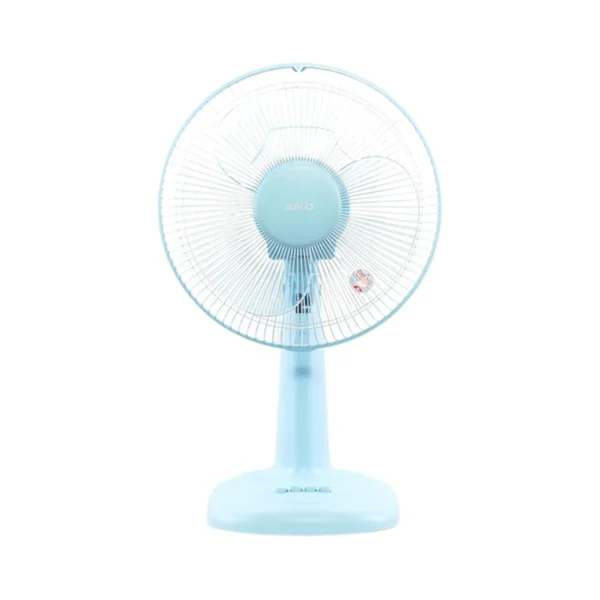 fan-0244 AIKO AK-1299 พัดลมตั้งโต๊ะ 12 นิ้ว สีฟ้า พาสเทล DESK FAN 12 Blue Pastel
