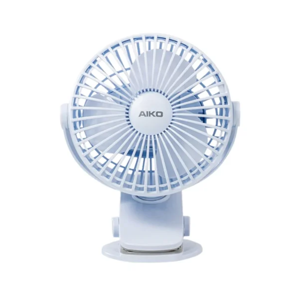 AIKO KN-L2785 สีฟ้าพาสเทล พัดลมชาร์จไฟ ใบพัด 4 นิ้ว ถอดทําความสะอาดง่าย พัดลมพกพา Type C