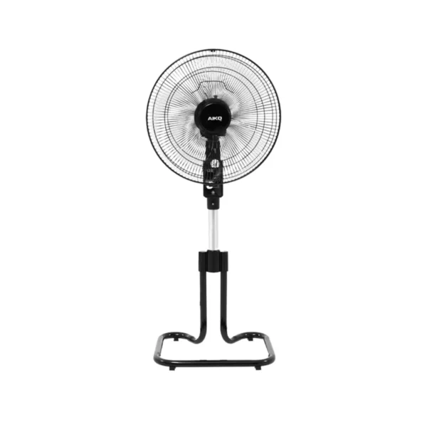 fan-0255 AIKO AK-D401 สีดํา พัดลมสไลด์ 16 นิ้ว ใบพัดพลาสติกใส พัดลมตั้งพื้น พัดลมยึดคอ มีเทอร์โมฟิวส์